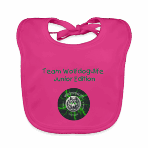 Bio-Baby-Lätzchen „Team Wolfdog4life – Junior Edition“